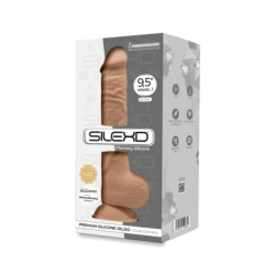 Silexd Dildo Silikona Model 3 9'5 Karamele