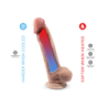 Silexd Dildo Premium Real Skin Model 1.9 Com Testículos