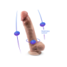 Silexd Dildo Premium Real Skin Model 1.9 Com Testículos