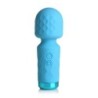 Mini Masajeador Wand Recargable Silicona Azul