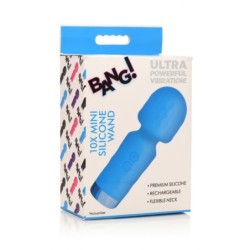 Mini Masajor Tip Baghetă Reîncărcabil Silicon Albastru