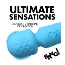 Mini Massaggiatore Wand Ricaricabile Silicone Blu