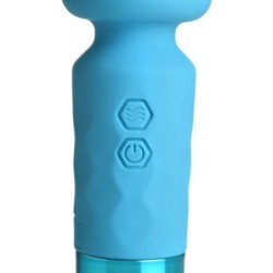 Mini Masseur Baguette Rechargeable Silicone Bleu
