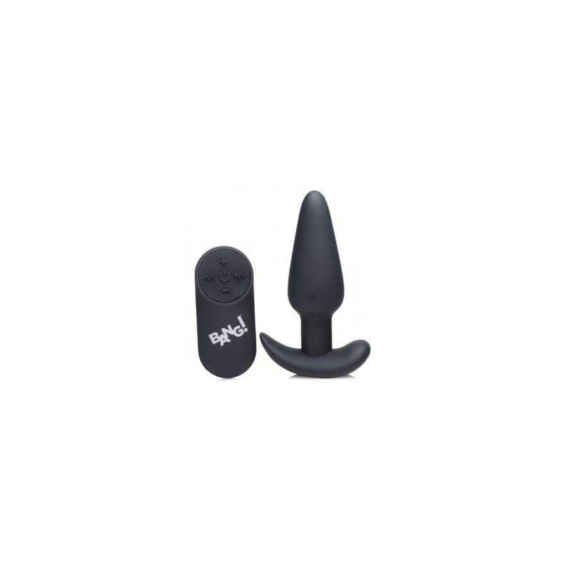 Vibrador Anal Forma T Silicona USB C/ Comandament Negre