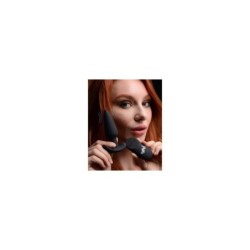 Anale vibrator T-vorm Siliconen Usb met Afstandsbediening Zwart