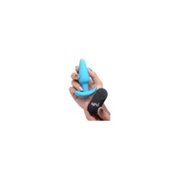 Vibrator Anal Formă T Silicon USB C/ Telecomandă Albastru