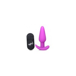 Vibrado Anal Forma T Silicona Usb C/ Mando Morado