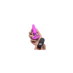 Anale vibrator T-vorm Siliconen Usb met Afstandsbediening Paars