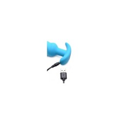 Analinis vibratorius Tornado, silikoninis, USB, su nuotoliniu pulteliu, mėlynas