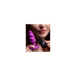 Analinis vibratorius „Tornado“ silikoninis USB C su valdikliu, violetinis
