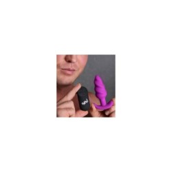 Analinis vibratorius „Tornado“ silikoninis USB C su valdikliu, violetinis