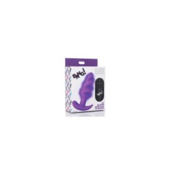 Analinis vibratorius „Tornado“ silikoninis USB C su valdikliu, violetinis