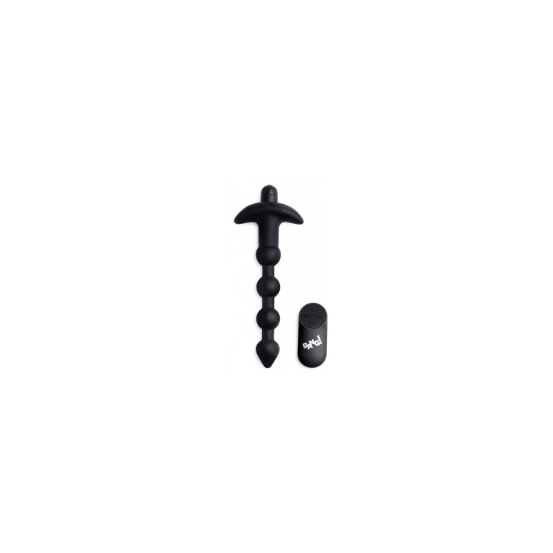 Anální vibrační pásek USB C s dálkovým ovládáním, černý