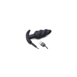 Silikoninen Swill-vibraattoriplugi USB-latauksella ja kaukosäätimellä