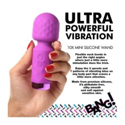 Mini Masseur Baguette Rechargeable Silicone Violet