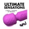 Mini Massaggiatore Wand Ricaricabile Silicone Viola