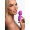 Mini Massageador Wand Recarregável Silicone Roxo