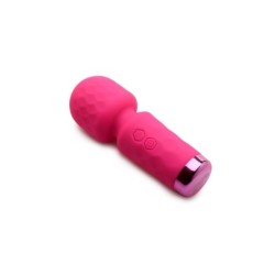 Mini Masajor Tip Baghetă Reîncărcabil Silicon Roz