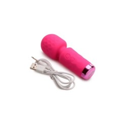 Mini Masajor Tip Baghetă Reîncărcabil Silicon Roz