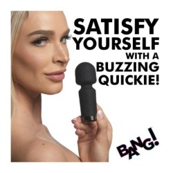 Mini Oplaadbare Wand Massager van Siliconen - Zwart