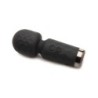 Mini Uppladdningsbar Wand Massager Silikon Svart