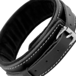 Coleira Leather Com Correia Alta Qualidade
