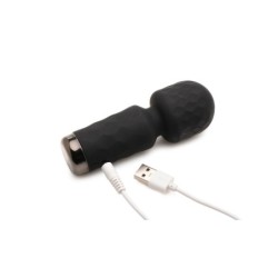 Mini Uppladdningsbar Wand Massager Silikon Svart