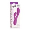Vibrator iz fleksibilnega silikona Rabbit, polnilen, vijoličen