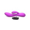 Vibrador de Silicone Flexível Rabbit Recarregável Roxo