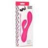 Genopladelig Pink Kanin Vibrator i Fleksibel Silikone