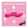 Genopladelig Pink Kanin Vibrator i Fleksibel Silikone