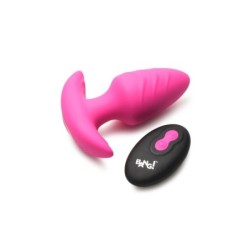 Plug Vibrador Y Rotador C/ Mando Usb Rosa