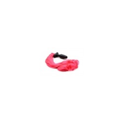 Plug anal Queue de Poney en Silicone Rose Intense