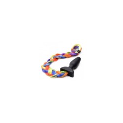 Dop Anal Vibrator USB Curcubeu cu Telecomandă