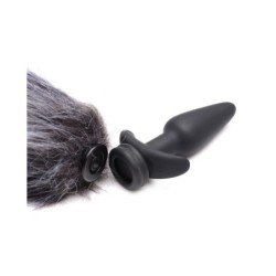 Plug Vibrator C/ Telecomandă Și 3 Cozi Diferite