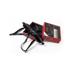 Zwart Harnas Met Dildo Maat S