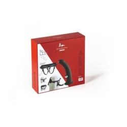 Sele med svart dildo storlek M