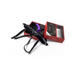 Sele med lila dildo, storlek M