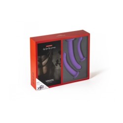 Diržas su violetinių dirbtinių varpų rinkiniu, dydžiai S / M / L