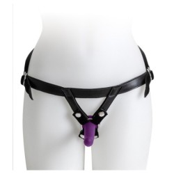 Arreio Com Conjunto de Dildos Roxos Tamanhos P / M / G