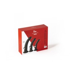Set de 3 Dildo-uri Mărimea S / M / L Negre
