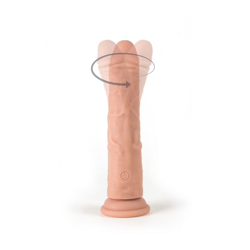 Vibrador e Rotador Realístico R7" 19Cm C/Controle Remoto