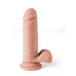 Ρεαλιστικός Δονητής R12" Flesh 14,4Cm Mε Τηλεχειριστήριο