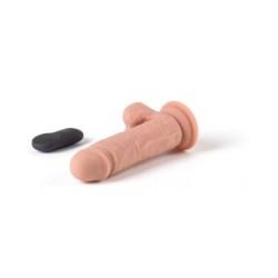 Vibrador Realístico R12 Flesh 14,4Cm C/ Control Remoto