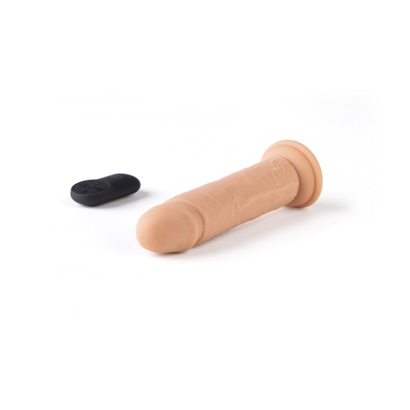 Realistisk Vibrator R15" Flesh 16,5Cm M/ Fjernbetjening"