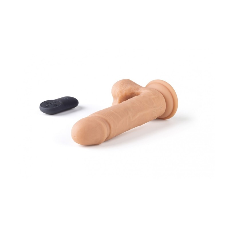 Realistisk Vibrator R16" Flesh 16 Cm M/ Fjernbetjening"