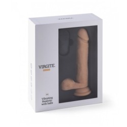 Realistiškas vibratorius R16" Flesh 16 Cm su nuotoliniu valdymu"