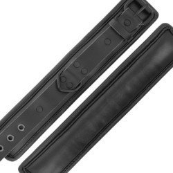 Verstelbare Handboeien Handen Leer Zwart