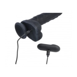 Vibrador Realista & Rotador R9 Preto 19Cm C/ Controlo Remoto