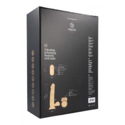 Realistinen Vibraattori & Pyörijä R10 Musta 21Cm Kaukosäätimellä